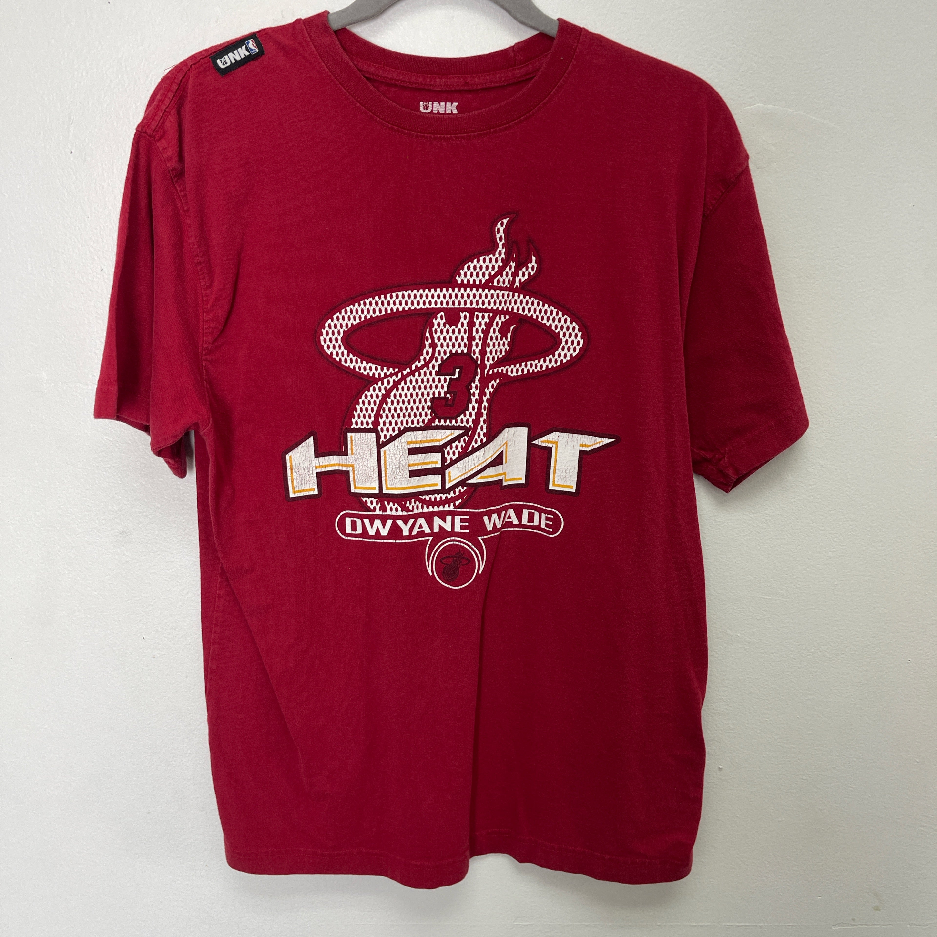 Red Miami Heat Dwyane Wade tee #NBA size MEDUIM